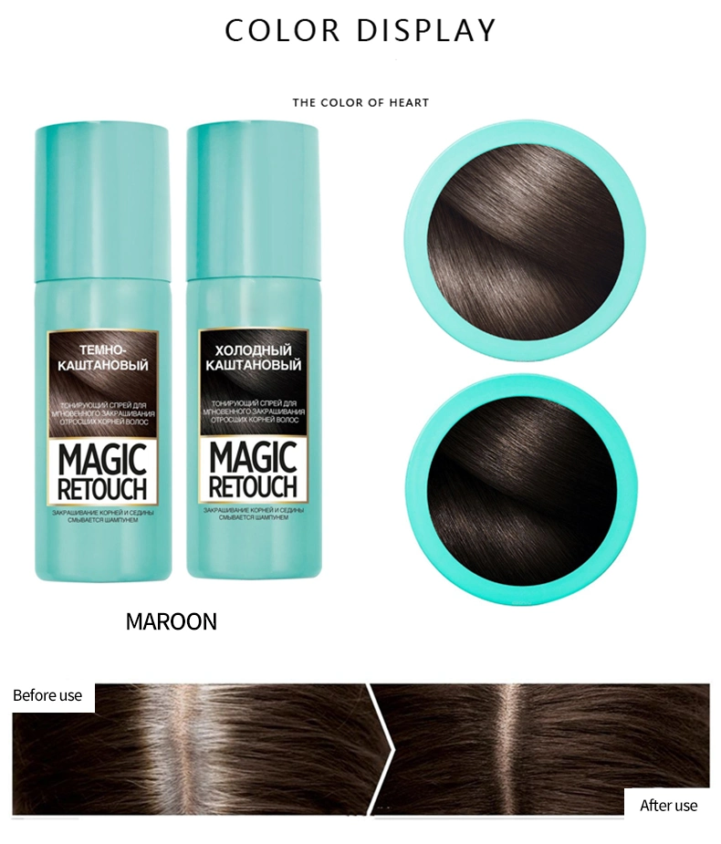 Multifunctional Coloring Hair Color Spray Natural for Factory Price